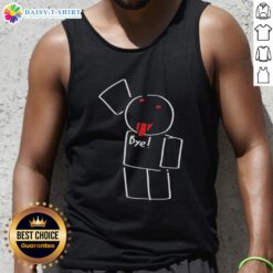 Original Debunkoiders Bye Tank Top featuring bold graphics and a stylish design, perfect for casual summer wear.