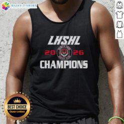 Premium LHSHL Palmetto Tigers Champions 2026 logo tank top featuring vibrant team colors and a stylish design.