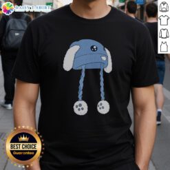 Pretty Blue Bunny Hat T-Shirt featuring a cute bunny design, perfect for casual wear and springtime fashion.