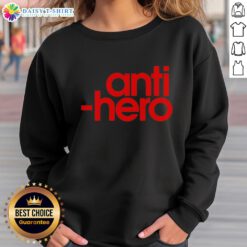 Awesome Anti-Hero Sweatshirt in black with bold graphic design, perfect for casual streetwear and comfortable style.