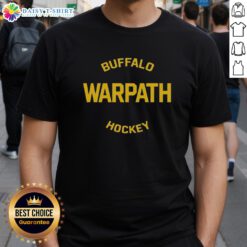 Awesome Buffalo Warpath Hockey T-Shirt featuring a bold design for passionate hockey fans and team spirit.