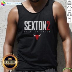 Awesome Collin Sexton Chicago Bulls Elite Tank Top featuring vibrant team colors and stylish design.