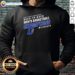 Awesome Daemen Wildcats East Coast Conference Basketball hoodie, perfect for fans celebrating back-to-back championships.