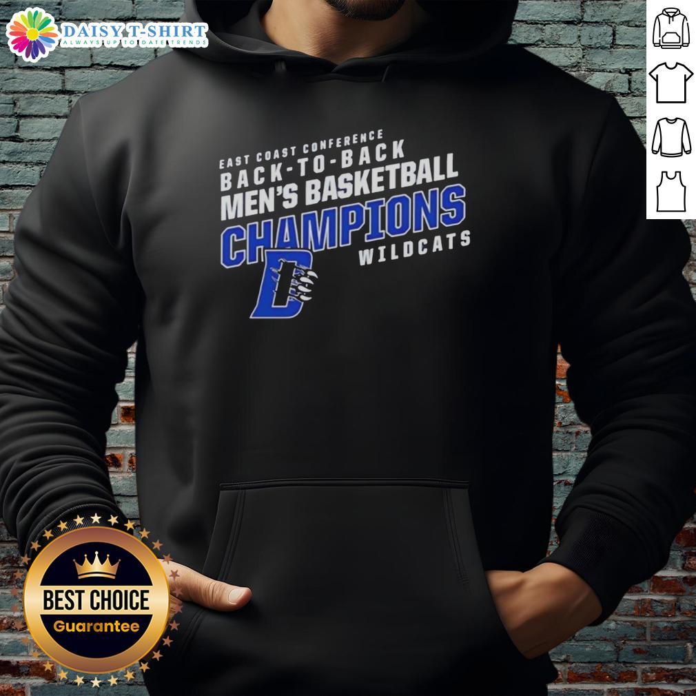 Awesome Daemen Wildcats East Coast Conference Basketball hoodie, perfect for fans celebrating back-to-back championships.