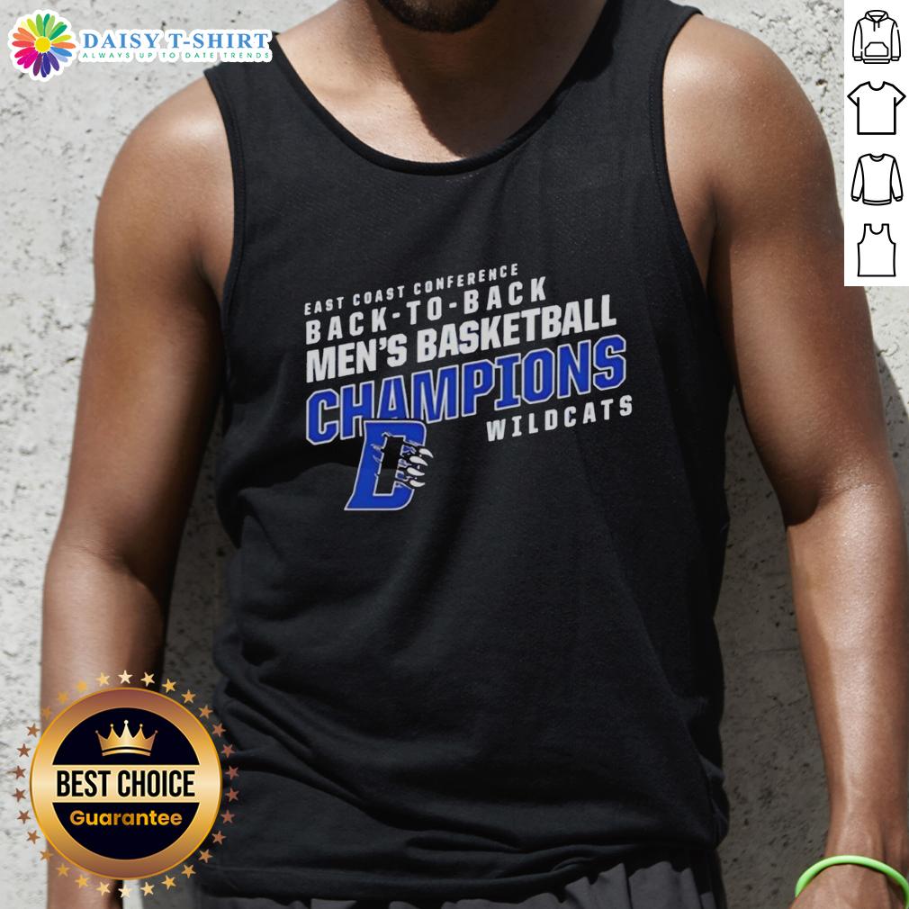 Awesome Daemen Wildcats East Coast Conference Basketball back-to-back tank top featuring team colors and logo design.
