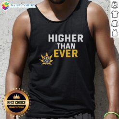 Awesome Denver Nuggets Higher Than Ever tank top design featuring vibrant colors and team logo for fans.