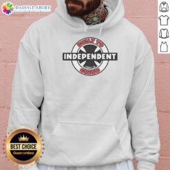 Awesome Independent Built To Grind Hoodie in black with bold graphic design, perfect for casual streetwear style.