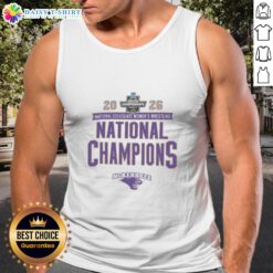 Alt Text: 2026 NCAA Women's Wrestling National Champions tank top featuring the Awesome McKendree Bearcats logo and design.