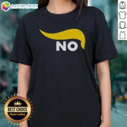 Awesome No Trump Ladies Tee featuring bold graphic print, perfect for casual wear and expressing your political views.