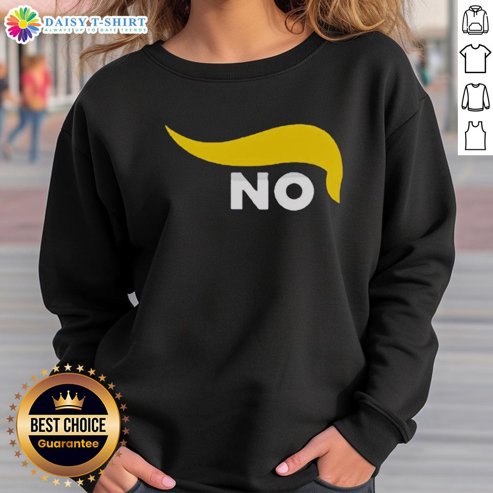 Awesome No Trump Sweatshirt featuring bold text design, perfect for expressing your stance in style and comfort.