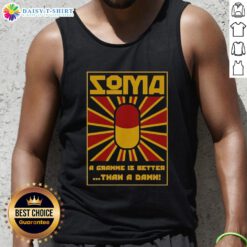 Awesome Soma Brave New World vintage tank top featuring a bold graphic design and comfortable fit for stylish casual wear.