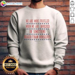 Stylish Awesome We Are More Fulfilled Stars Sweatshirt in cozy fabric, perfect for casual wear and expressing positivity.