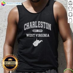 Good Charleston West Virginia Est. 1794 varsity tank top in stylish design, perfect for casual wear and local pride.