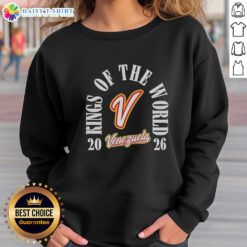 Good Venezuela Team 2026 World Baseball Classic Champions sweatshirt featuring bold graphics celebrating the victory.