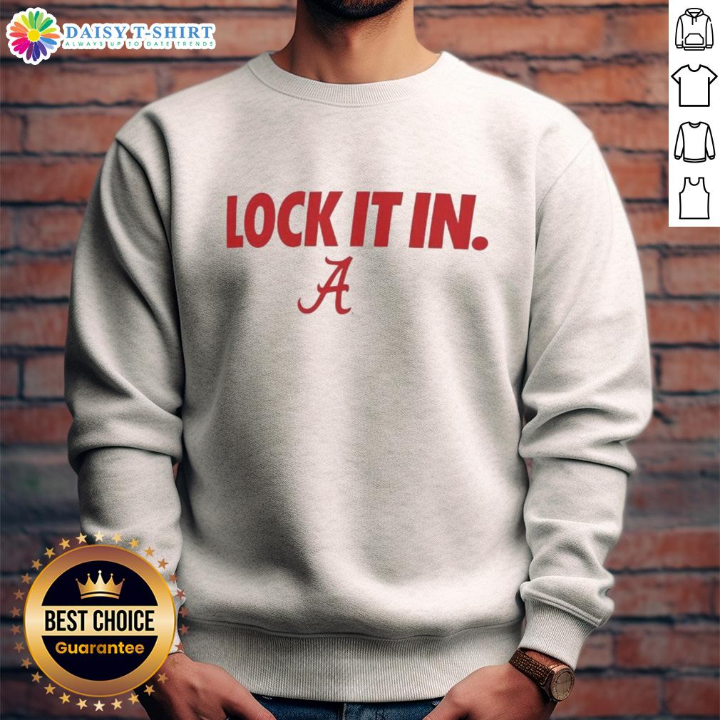 Hot Alabama Crimson Tide 2026 Lock It In Sweatshirt featuring bold team colors and logo, perfect for fans and casual wear.