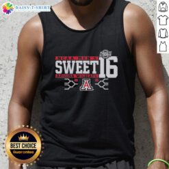 Hot Arizona Wildcats 2025 Sweet 16 Bound tank top featuring vibrant team colors and logo, perfect for fans.