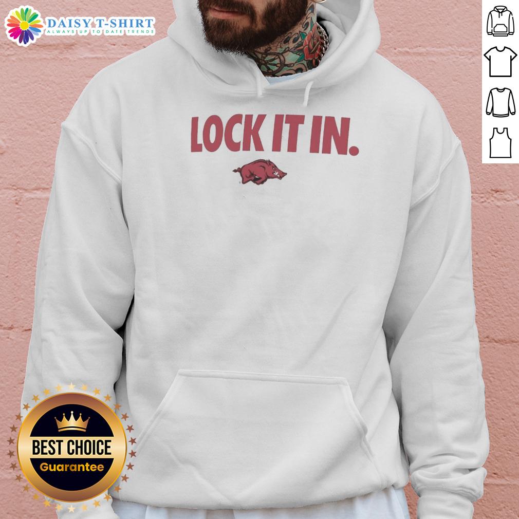 Hot Arkansas Razorbacks 2026 Lock It In Hoodie showcasing team spirit and style for fans and supporters.