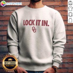 Hot Oklahoma Sooners 2026 Lock It In Sweatshirt in crimson featuring team logo, perfect for fans and game days.