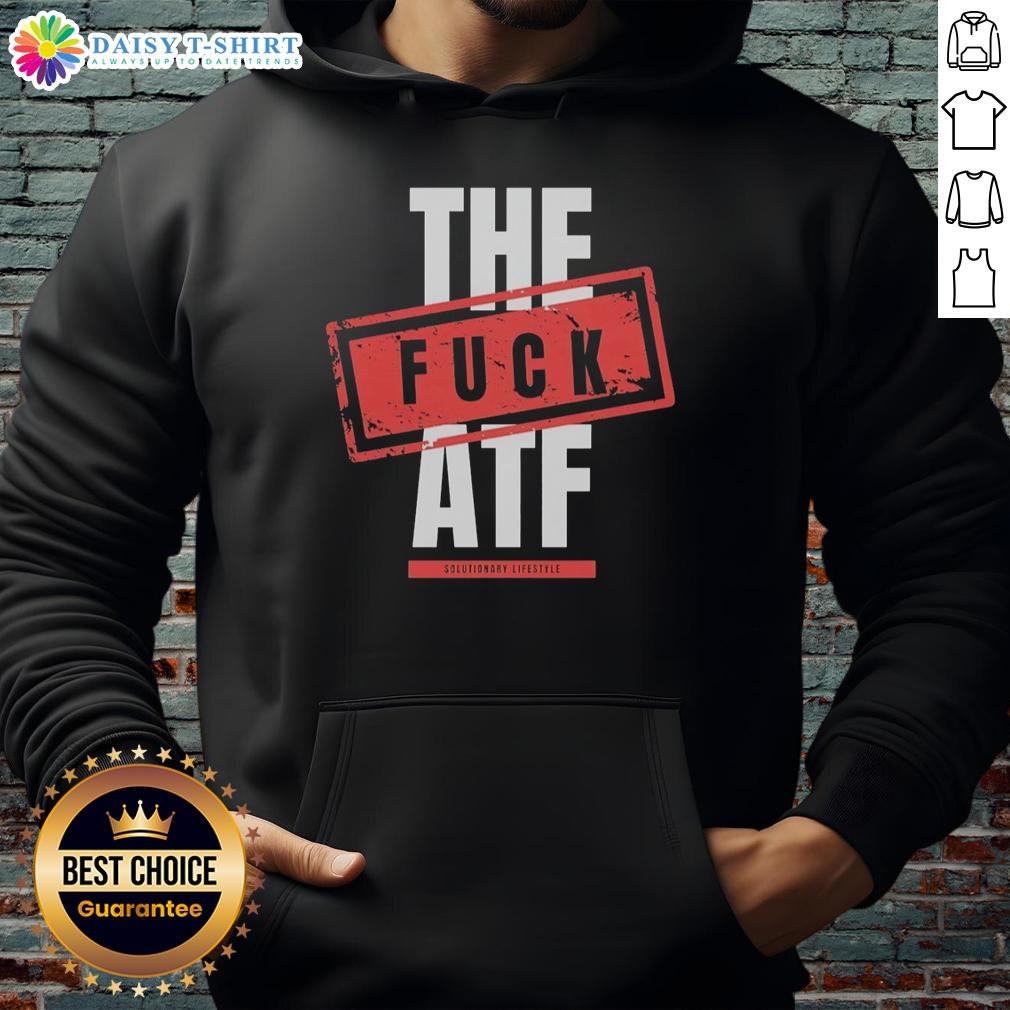 Stylish Hot-The-Fck-ATF Hoodie in black with bold graphic print, perfect for casual wear and expressing individuality.