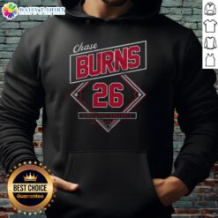 Alt Text: Nice Chase Burns Classic Diamond Hoodie in stylish black, showcasing a unique diamond logo design and comfortable fit.