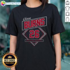 Alt Text: Nice Chase Burns Classic Diamond Ladies Tee in vibrant colors, perfect for casual and sporty outfits.