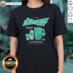 St. Patty's Day ladies tee from Nice Get Lucky, College Avenue, Clemson, South Carolina, perfect for celebrating in Tiger Town.