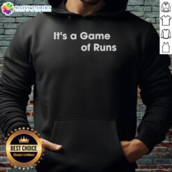 Nice It's A Game Of Runs Hoodie in vibrant colors, perfect for sports enthusiasts and casual wear. Stylish and comfortable.