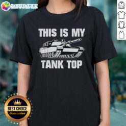 Military ladies tee featuring a stylish tank top design, perfect for casual wear and showcasing a unique fashion statement.