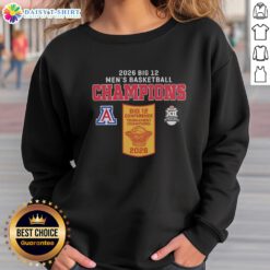 Official Arizona Wildcats Men's Basketball Champions 2026 sweatshirt featuring team colors and logo design.