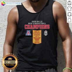 Official Arizona Wildcats Men's Basketball Champions 2026 tank top showcasing team logo and vibrant colors.