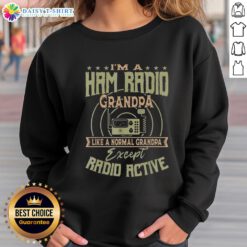 Official I'm A Ham Radio Grandpa Sweatshirt: A fun gift for grandpas who love ham radio and enjoy a touch of humor.