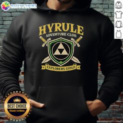 Original Hyrule Adventure Club hoodie featuring Zelda-themed design, perfect for fans of The Legend of Zelda series.
