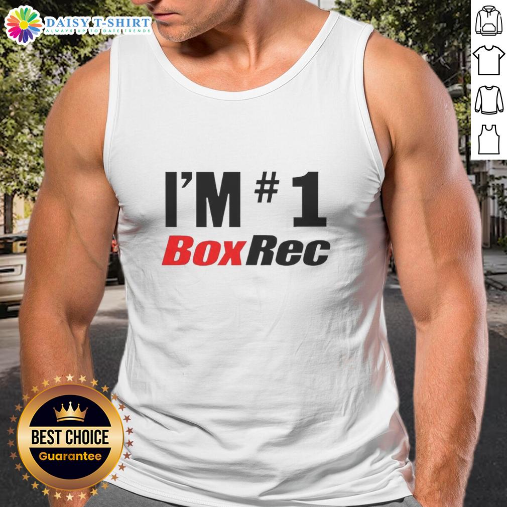 Original Im 1 Boxrec tank top featuring a stylish design for boxing enthusiasts, perfect for workouts and casual wear.