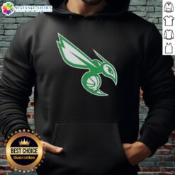 Premium Charlotte Hornets white logo hoodie for St. Patrick's Day, featuring a stylish design and comfortable fit.
