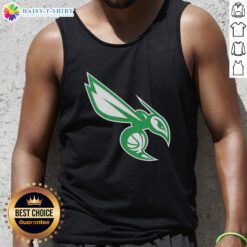 Premium Charlotte Hornets white logo tank top for St. Patrick's Day celebration, stylish and comfortable sportswear.