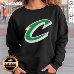 Premium Cleveland Cavaliers white logo sweatshirt for St. Patrick's Day, featuring a festive design and comfortable fit.