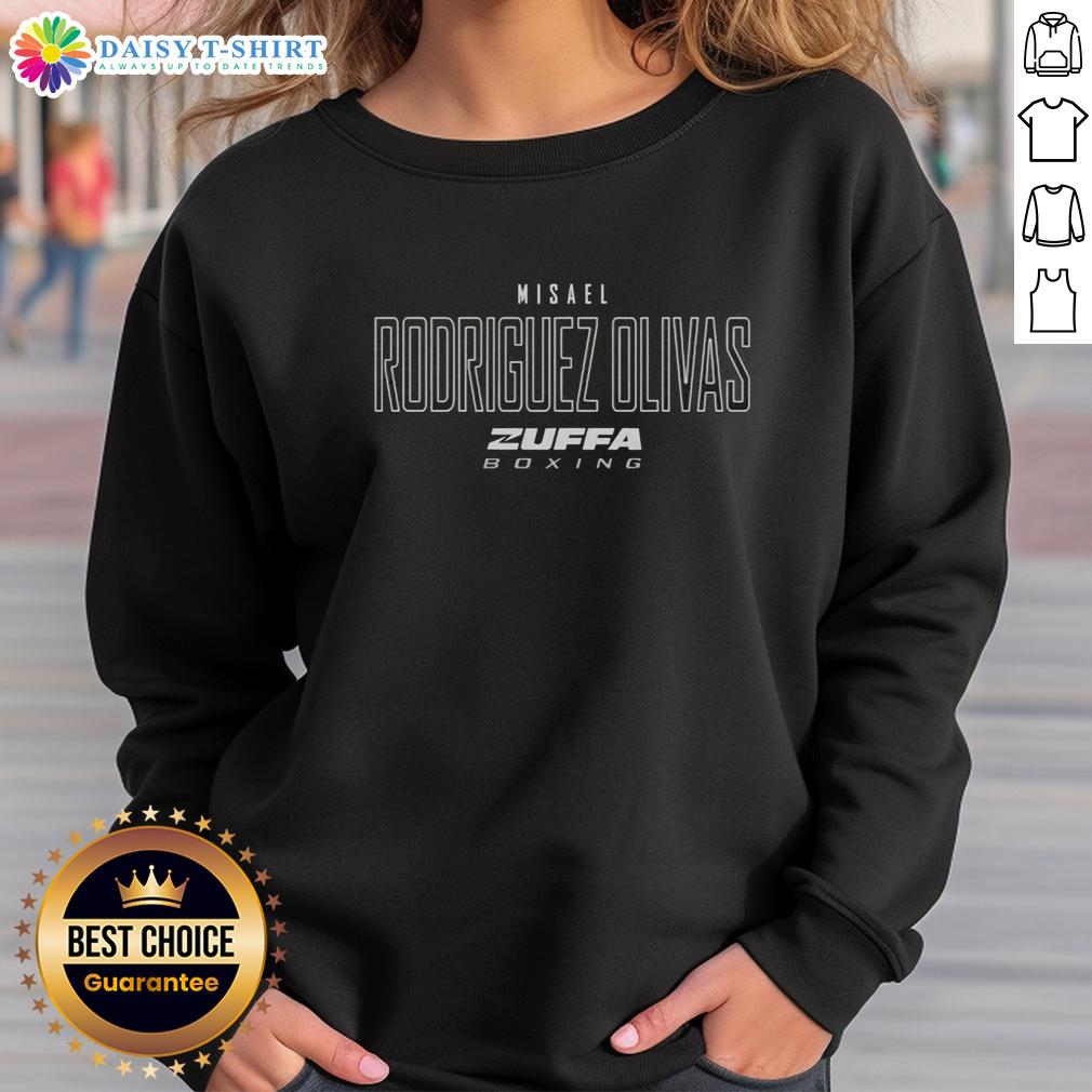 Premium Misael Rodriguez Olivas Zuffa Boxing Elite sweatshirt featuring a stylish design for boxing enthusiasts.
