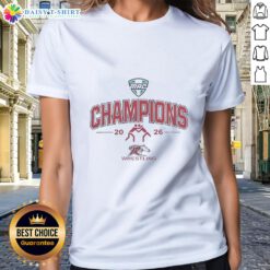 Premium Rider Broncs Mac Wrestling Champions 2026 Ladies Tee featuring bold graphics and comfortable fit for fans.