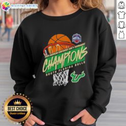 Premium South Florida men's basketball 2026 American Conference Tournament champions sweatshirt, showcasing team pride.