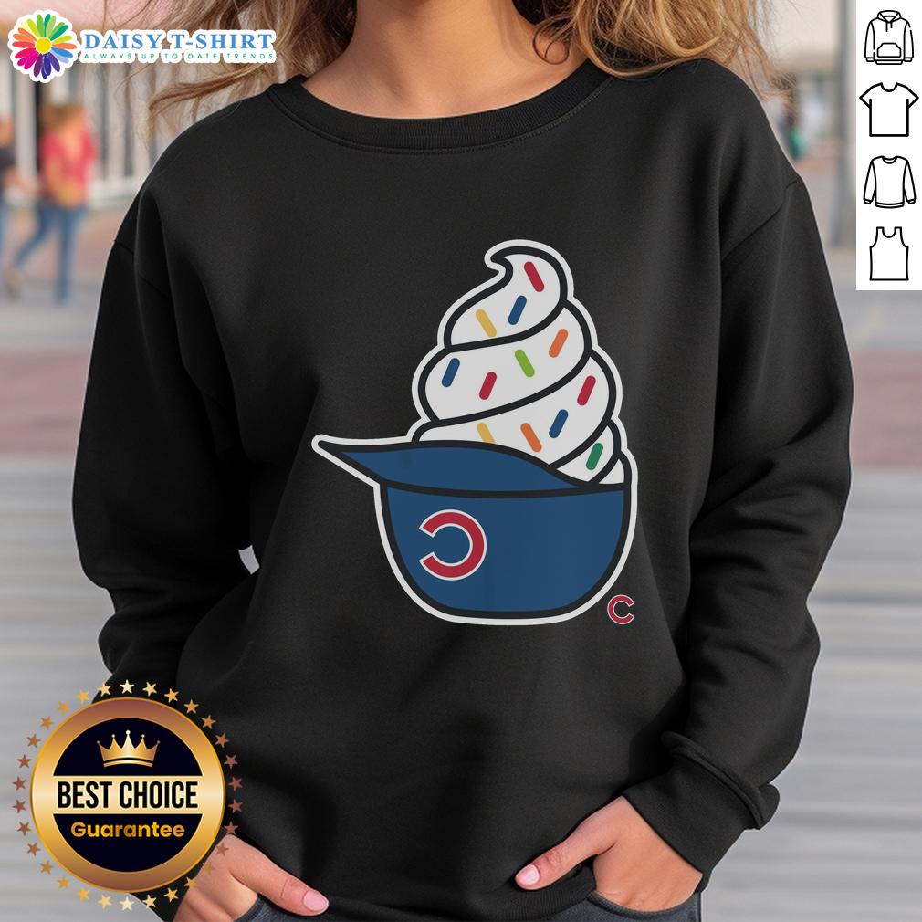 Pretty Chicago Cubs ice cream sweatshirt featuring vibrant colors and a stylish design for fans and fashion lovers.