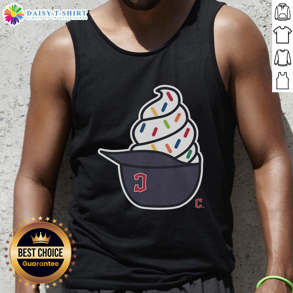 Pretty Cleveland Guardians ice cream tank top featuring vibrant colors and a stylish design for summer outings.
