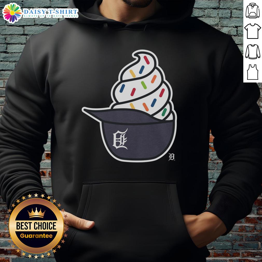 Pretty Detroit Tigers ice cream hoodie featuring vibrant colors and a stylish design, perfect for fans and summer wear.