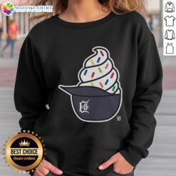 Stylish Detroit Tigers ice cream sweatshirt featuring vibrant colors and a trendy design for fans.