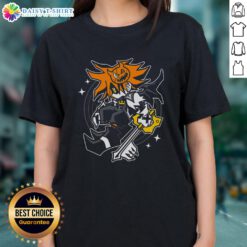 Pretty Trick of the Treat Kingdom Hearts Ladies Tee featuring vibrant graphics and a stylish design for fans.