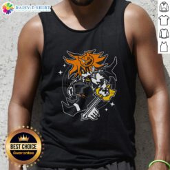 Stylish Kingdom Hearts tank top featuring a vibrant design inspired by the Pretty Trick of the Treat theme.