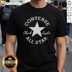 Top Converse All Star Chuck Taylor Glitter T-Shirt featuring a stylish glitter design, perfect for casual wear.