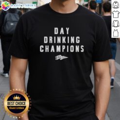 Top Day Drinking Champions St. Patrick's Day T-Shirt featuring vibrant green design and festive graphics perfect for celebrations.