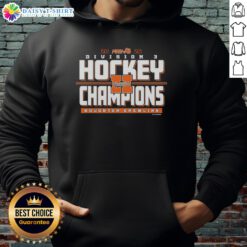 Alt Text: Top Houghton Gremlins 2026 MHSAA Hockey Division 3 Champions hoodie featuring team logo and championship design.