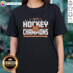 Alt Text: Top Houghton Gremlins 2026 MHSAA Hockey Division 3 Champions Ladies Tee showcasing team pride and victory.