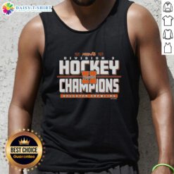 Top Houghton Gremlins 2026 MHSAA Hockey Division 3 Champions tank top featuring team logo and championship design.